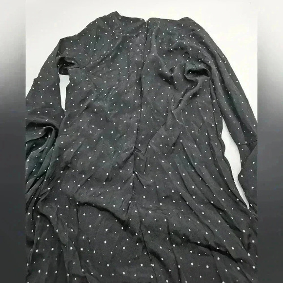 The Edit by Seventeen Junior's Size 7 Black Bell Sleeve with Lace Up Front Dress - Picture 6 of 11